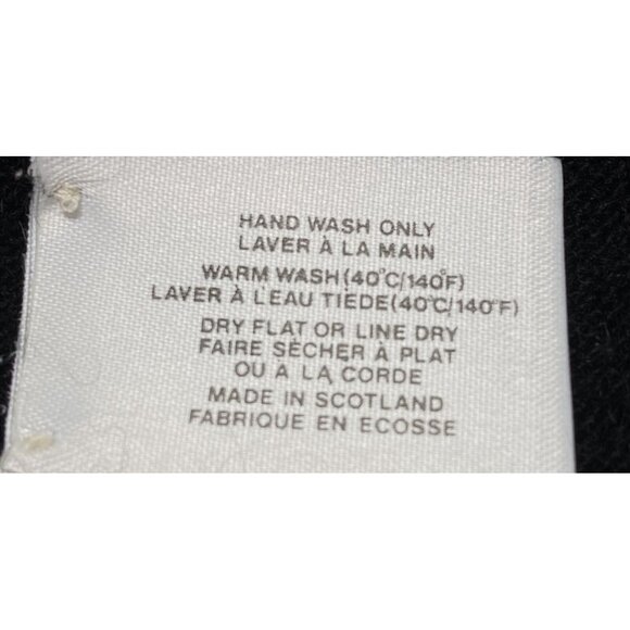 Vtg SCOTCH HOUSE Women Pullover Cashmere Sweater Long Sleeve Sz M Black 79-20 - Picture 16 of 16